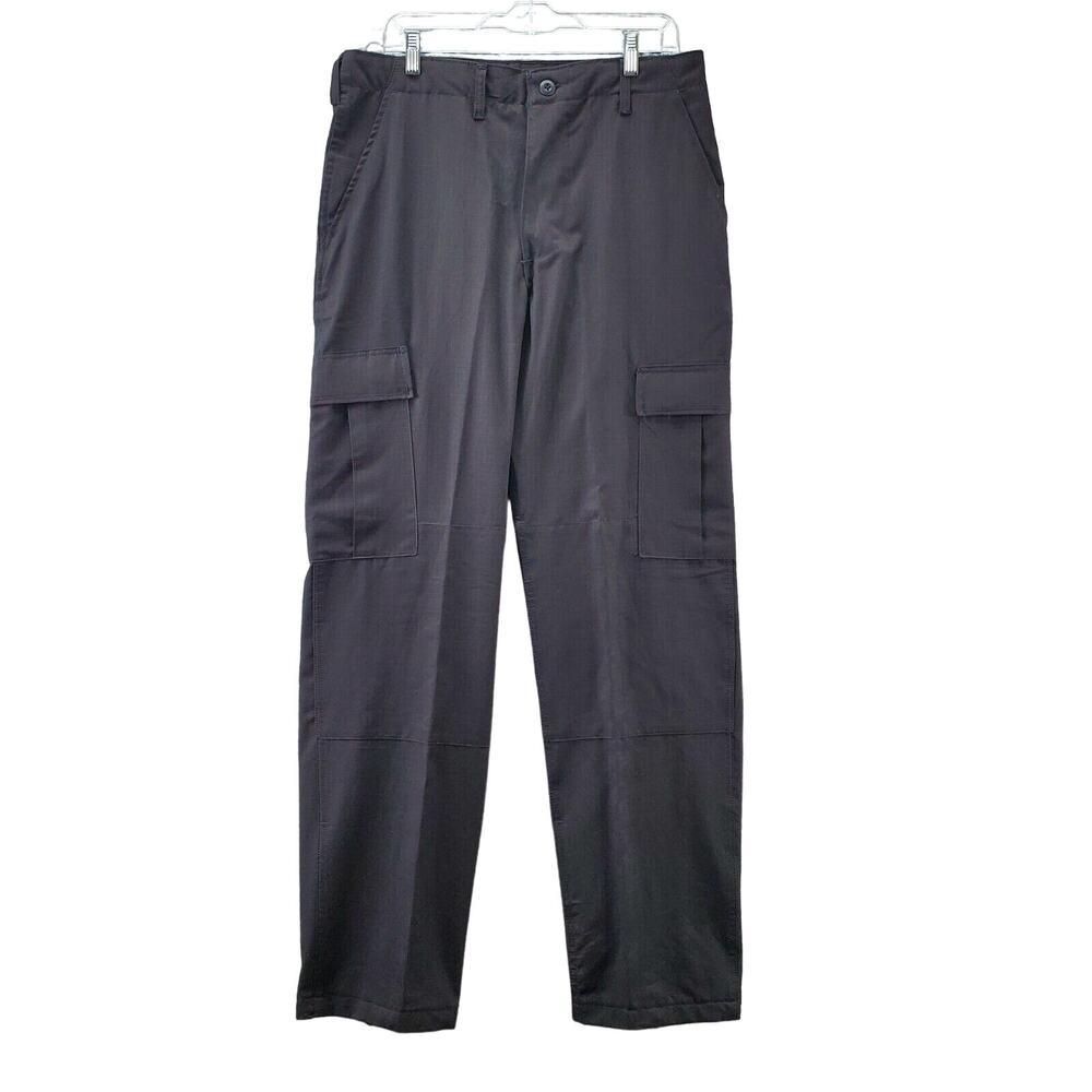 Combat Trousers Pants Mens SZ Medium Long Black Tactical Cargo Military Gorpcore